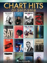 Chart Hits of 2017-2018 piano sheet music cover